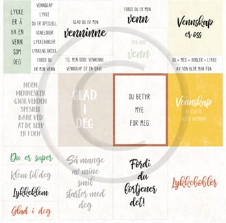 Papirdesign: Vennskap - Vennskap