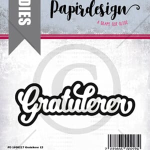Papirdesign: Gratulerer 13 dies