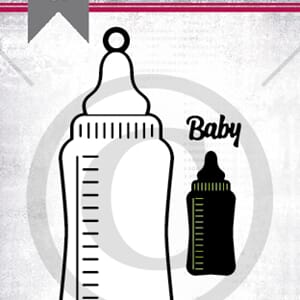 Papirdeisgn: Babyflaske Dies