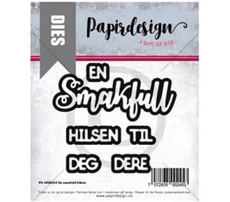 Papirdesign: En smakfull hilsen dies, 7/Pkg