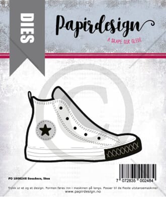 Papirdesign: Sneakers, liten dies