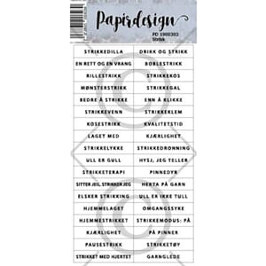 Papirdesign: Strikk klistremerker
