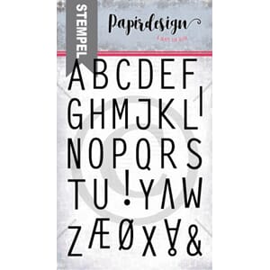 Papirdeisgn: Alfabet 4 store bokstaver Clear Stamps