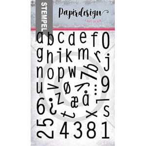 Papirdeisgn: Alfabet 4 små bokstaver Clear Stamps