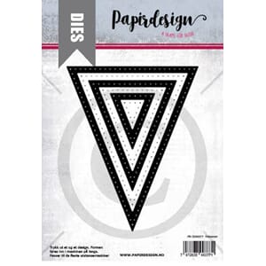 Papirdesign: Trekanter dies, 6/Pkg