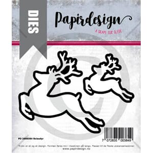 Papirdesign: Reinsdyr dies