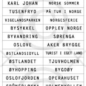 Papirdesign: Oslo klistremerker