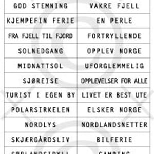 Papirdesign: Turist i Norge klistremerker