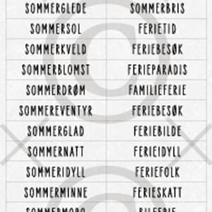 Papirdesign - Sommerferie klistremerker