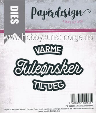 Papirdeisgn: Varme juleønsker til deg dies
