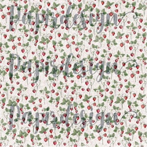 Papirdeisgn: Jordbær - Vårtegn