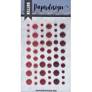 Papirdesign - Røde Dotter 6, 54/Pkg