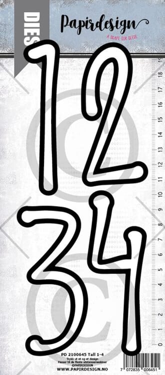 Papirdesign: Tall 1-4 dies