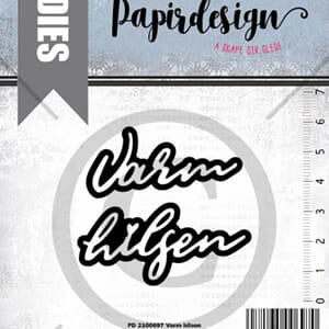 Papirdesign: Varm hilsen dies