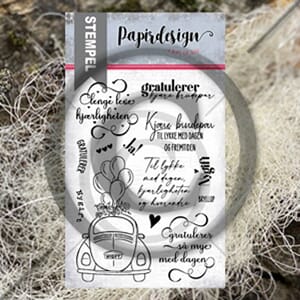 Papirdesign - Nygift Clear Stamps