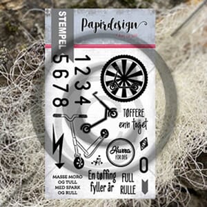 Papirdesign - Sparkesykkel Clear Stamps