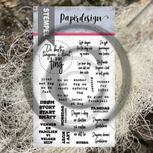 Papirdesign - De fineste ting Clear Stamps