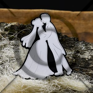 Papirdesign: Brudepar siluett Dies