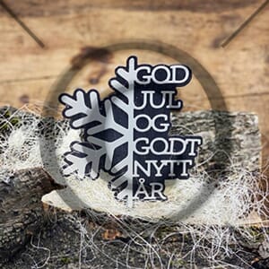 Papirdesign: God jul og godt nytt år 3 Dies