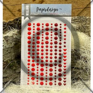 Papirdesign - Røde Dotter 3, 163/Pkg