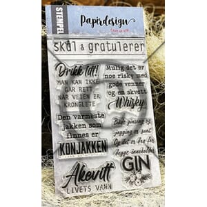 Papirdesign - Whiskey Clear Stamps