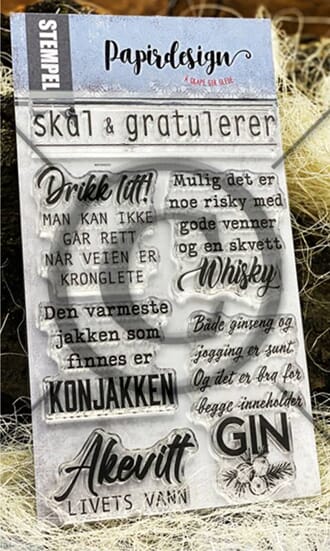 Papirdesign - Whiskey Clear Stamps
