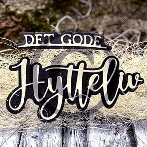 Papirdesign - Det gode hytteliv Dies