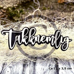 Papirdesign - Takknemlig  Dies