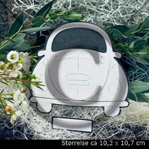 Papirdesign - Boblebil stor dies