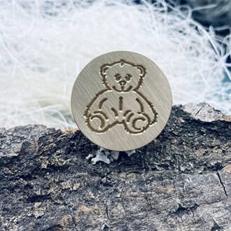 Papirdesign - Lakkstempel, bamse