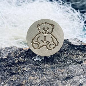 Papirdesign - Lakkstempel, bamse