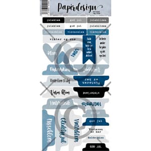 Papirdesign - Tag, vinter klistremerker