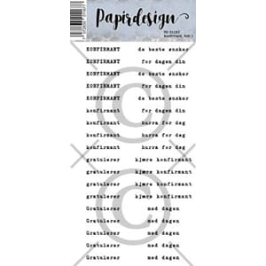Papirdesign - Konfirmant, hvit 1 klistremerker