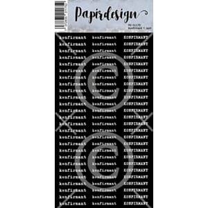 Papirdesign - Konfirmant 7, sort klistremerker