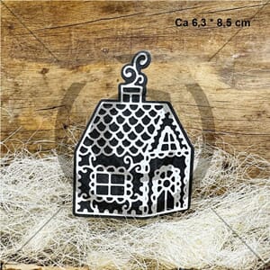 Papirdesign - Pepperkakehus dies