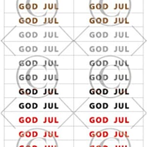 Papirdesign - Jul 1 klistremerker