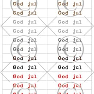 Papirdesign - Jul 2 klistremerker