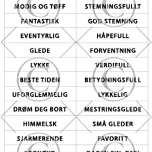 Papirdesign - Betydningsfull klistremerker