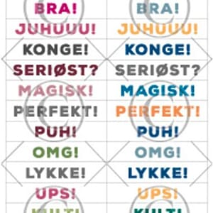 Papirdesign - UPS! klistremerker