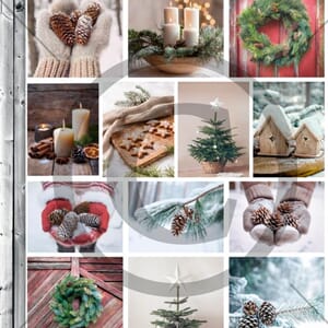 Papirdesign - Juledag Motivark, A4