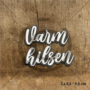 Papirdesign - Varm hilsen dies