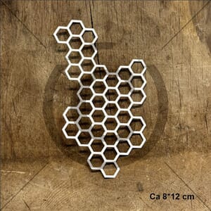 Papirdesign - Heksagon 3 dies