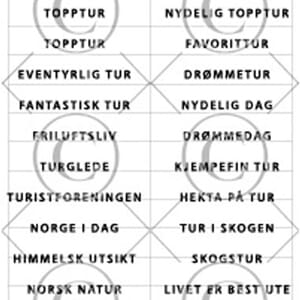 Papirdesign - Tid for tur klistremerker