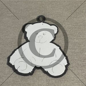 Papirdesign - Bamse stor dies