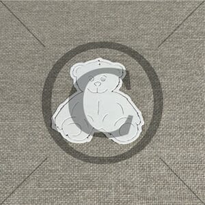 Papirdesign - Bamse, liten dies