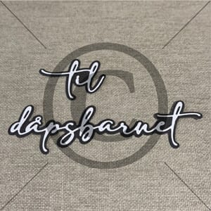 Papirdesign - Til dåpsbarnet 5 dies