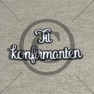 Papirdesign - Til konfirmanten dies