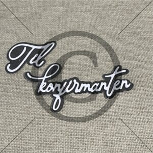 Papirdesign - Til konfirmanten 2 dies