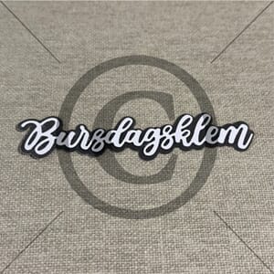 Papirdesign - Bursdagsklem 5 dies