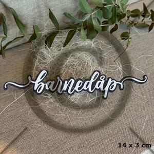 Papirdesign - Barnedåp 3 dies